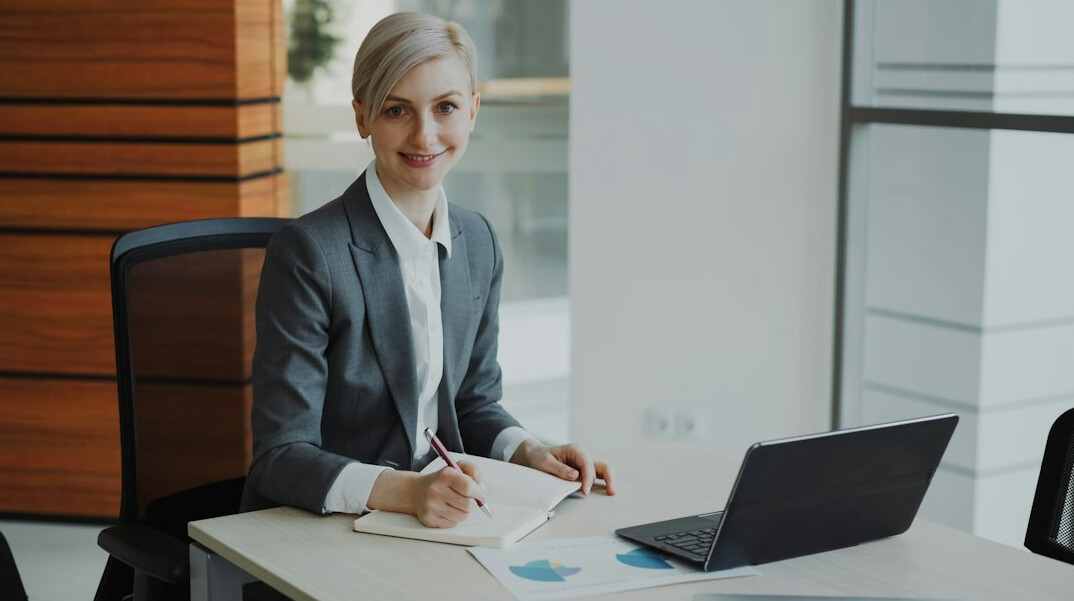 executive reviewing growth reports