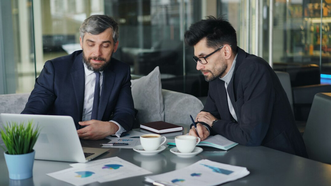 business team analyzing data